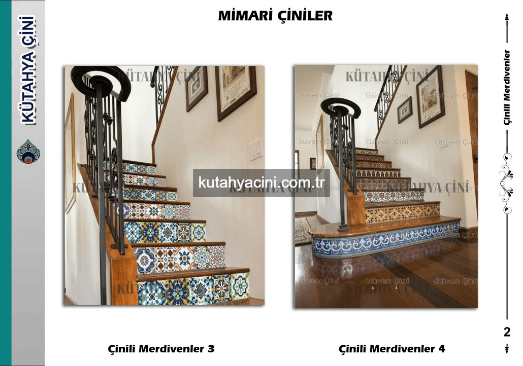  10 - Çinili Şömine ve Merdivenler | kütahya çini 